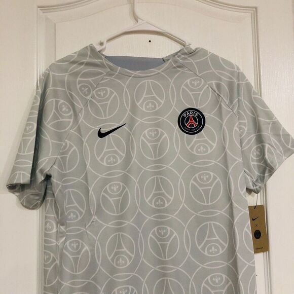 Brand New Paris Saint-Germain Nike 2022/23 Pre-Match Top Gray‎ Size X-Large - Picture 3 of 6